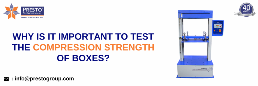 Why is it important to test the compression strength of boxes?